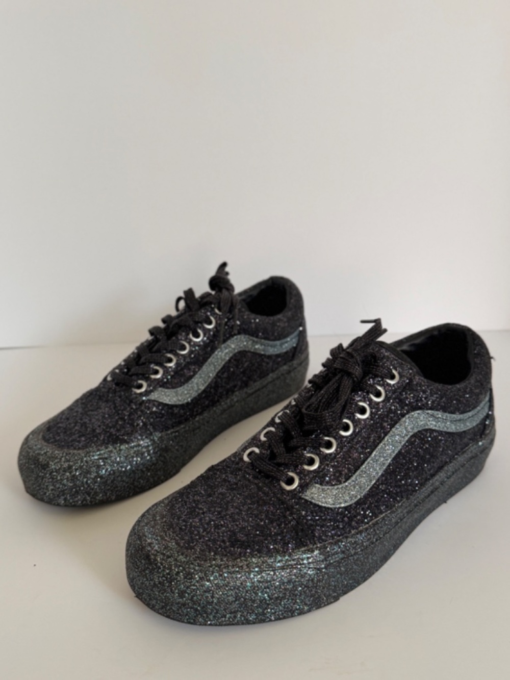 Opening Ceremony x Vans Old Skool LX 'Glitter Packโ Black/Silver size W8.5/M7